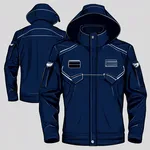 dark navy blue law enforcement jacket image